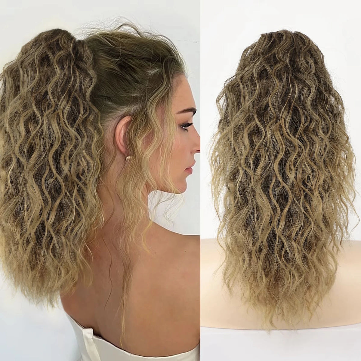 **Long Wavy Clip-In Ponytail Extension**