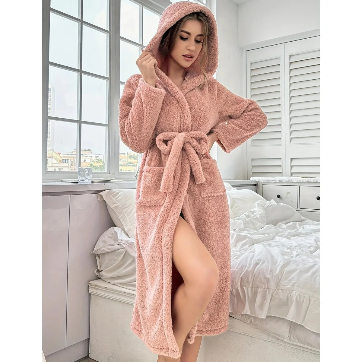 Women’s Comfortable Hooded Nightgown