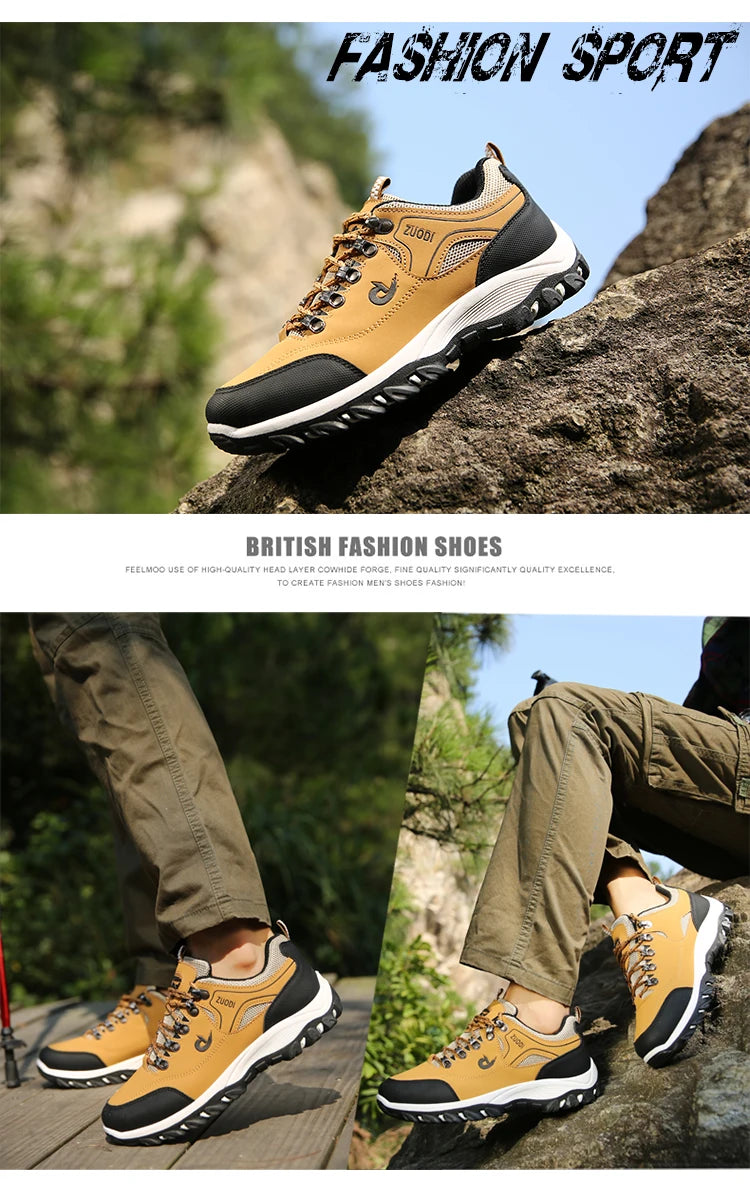 Men’s Casual Walking Shoes with Mesh Lining