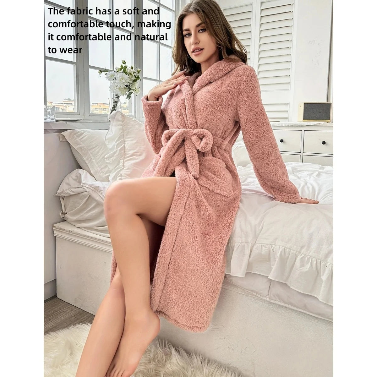 Women’s Comfortable Hooded Nightgown