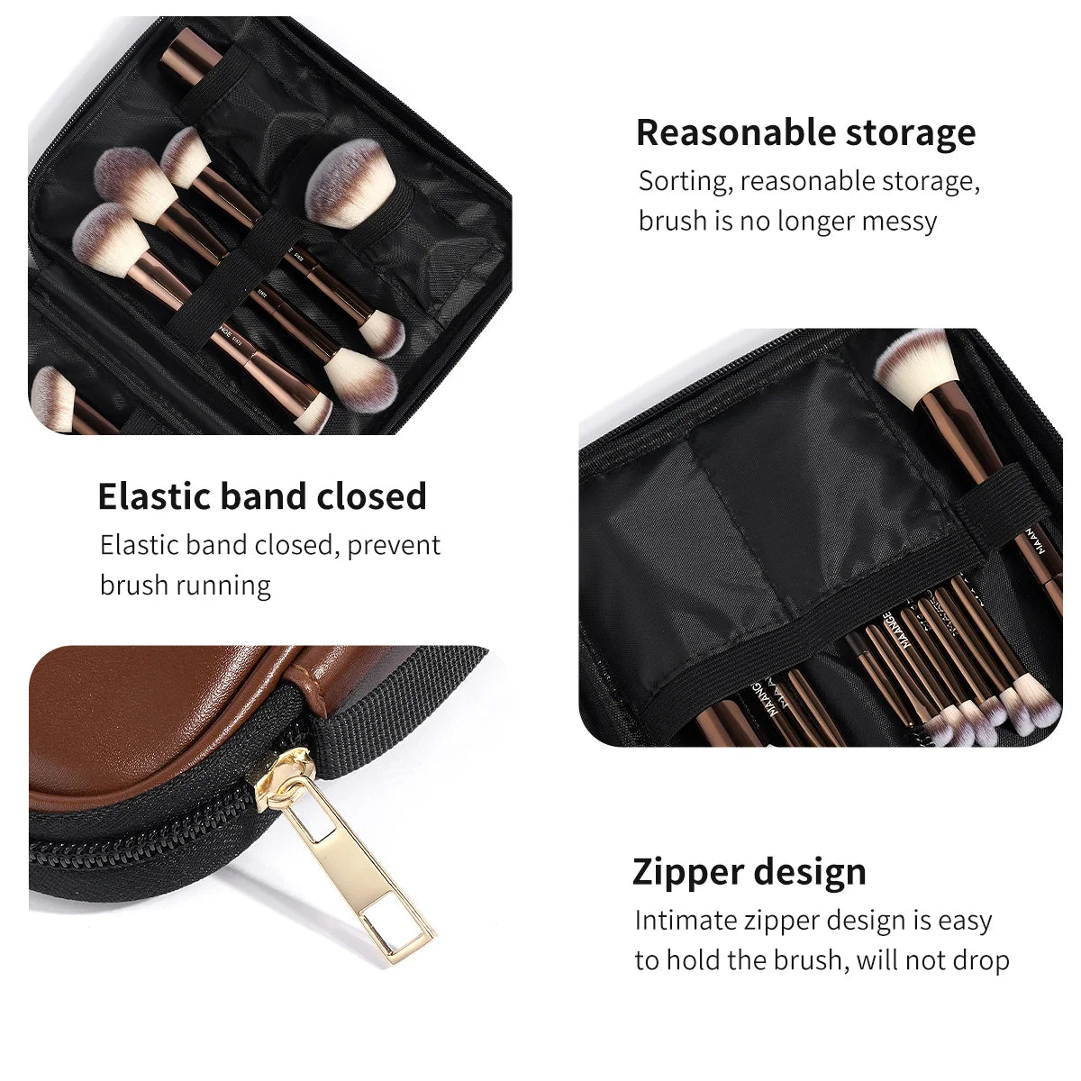 MAANGE 20-Piece Pro Makeup Brush Set with Bag