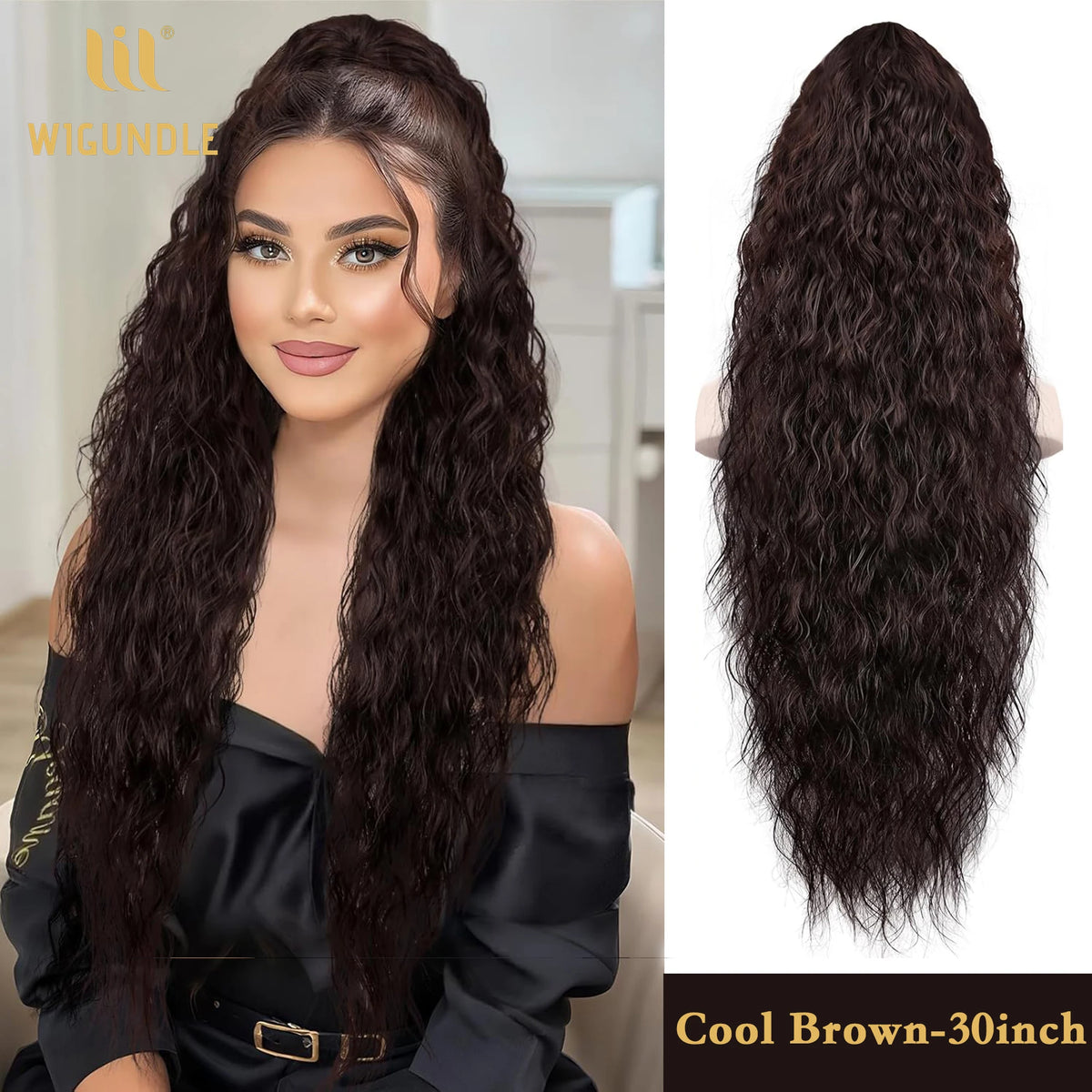 **Long Wavy Clip-In Ponytail Extension**