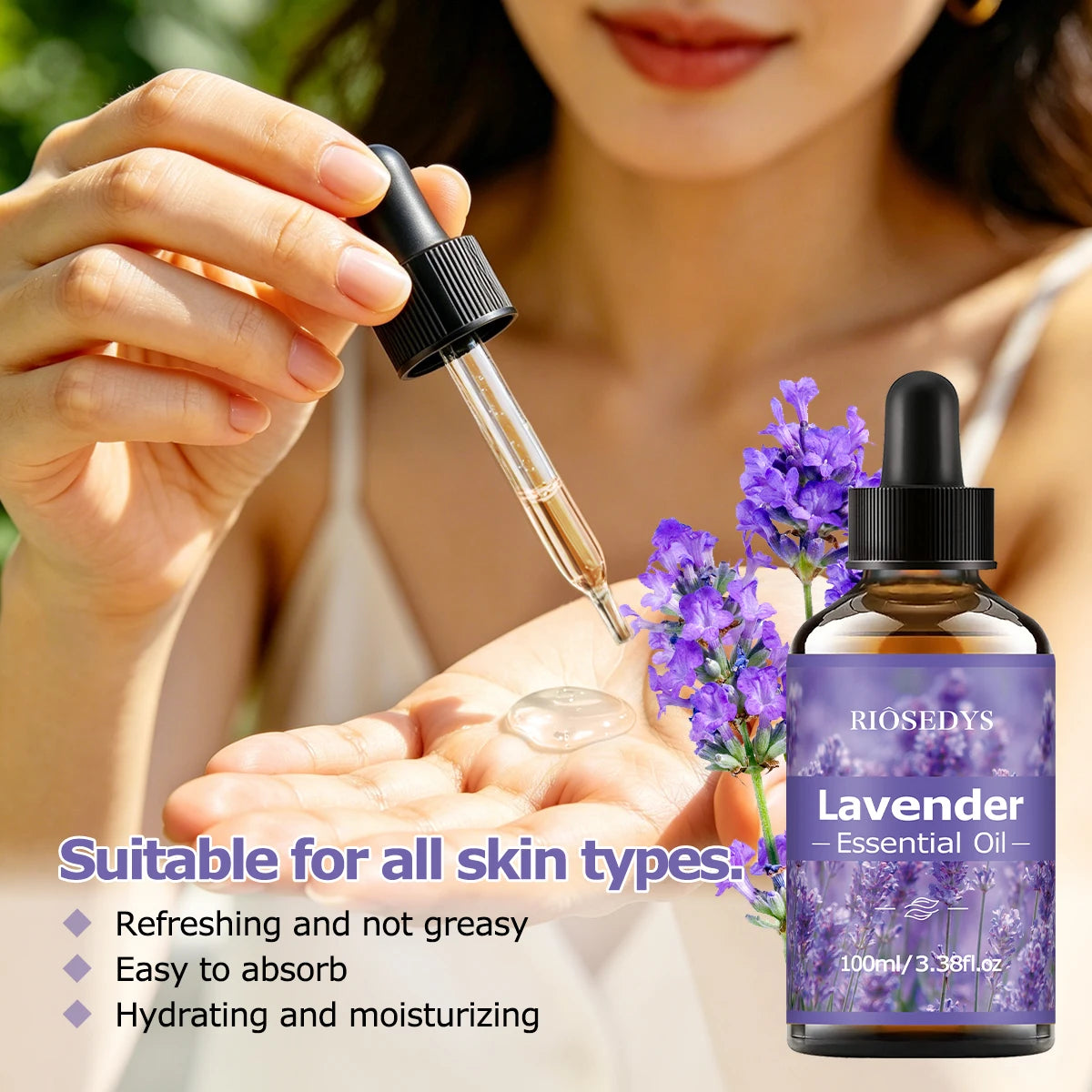 100ml LAVENDER ESSENTIAL OIL Suitable for massage and skincare