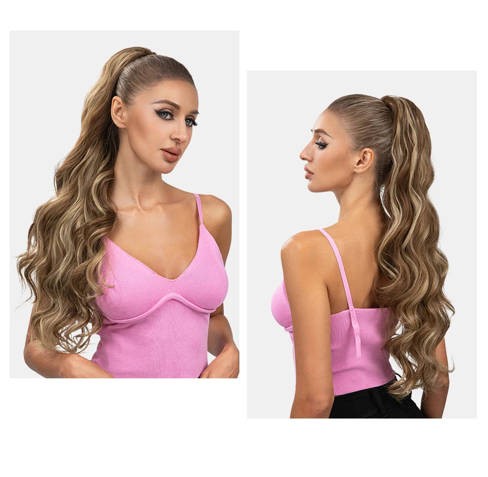 **26" Natural Wave Drawstring Ponytail Extension**
