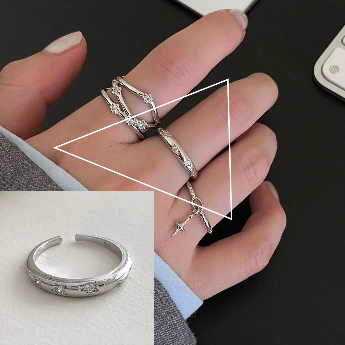 Elegant Flower Lace Ring
