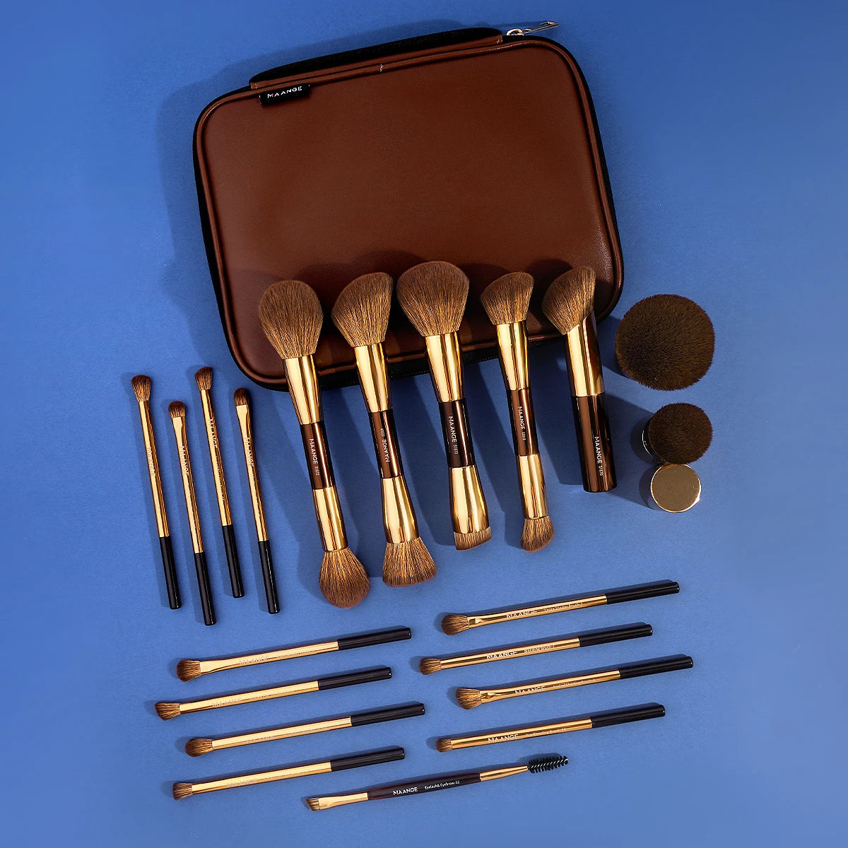 MAANGE 20-Piece Pro Makeup Brush Set with Bag