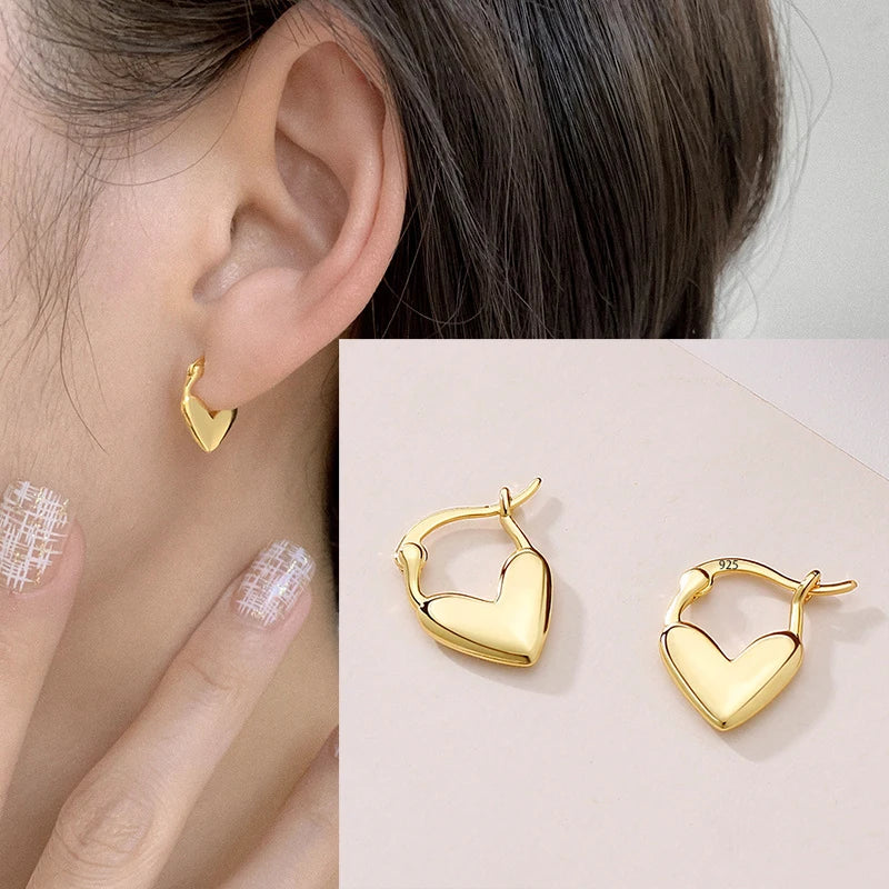 **VENTFILLE 925 Sterling Silver Chunky Hoop Earrings**