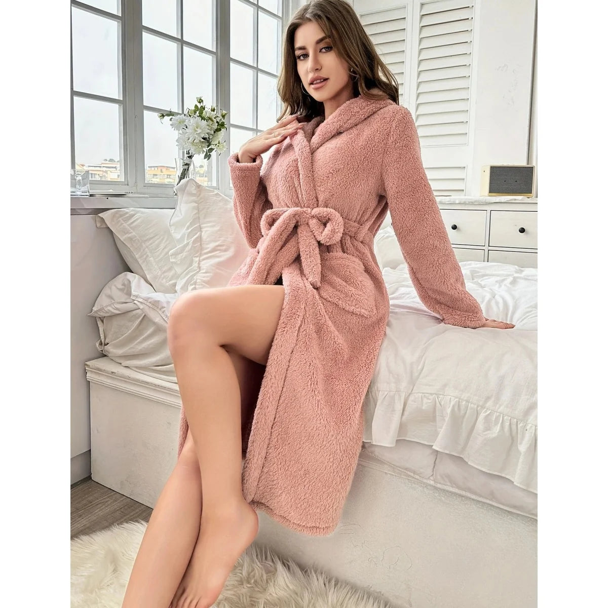 Women’s Comfortable Hooded Nightgown