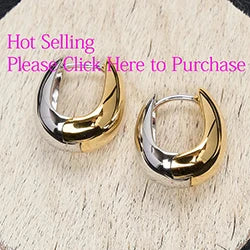 **VENTFILLE 925 Sterling Silver Chunky Hoop Earrings**