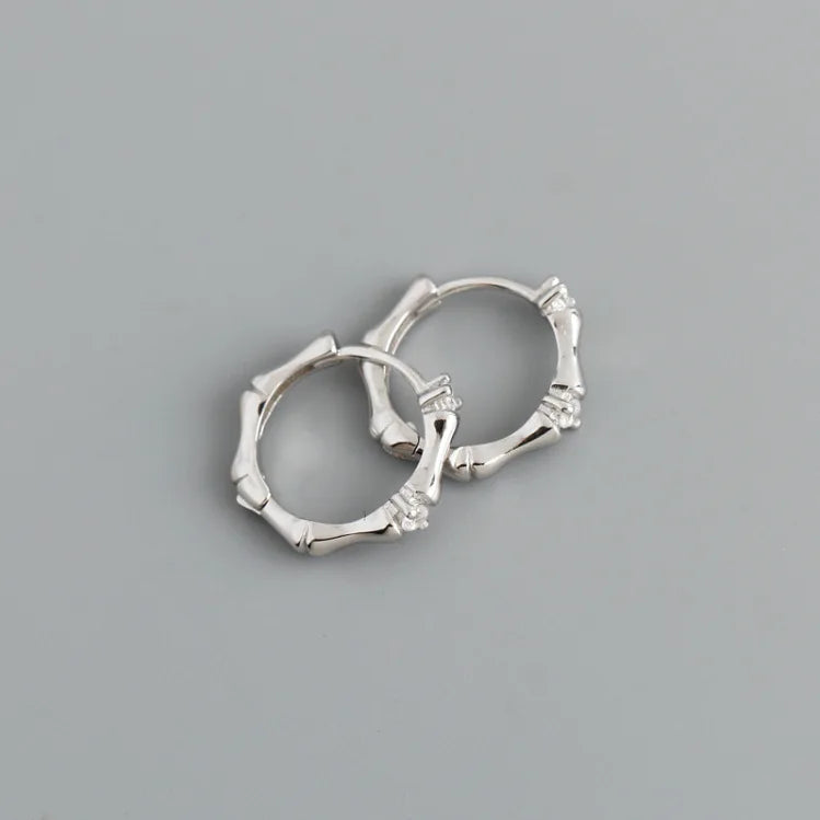 **VENTFILLE 925 Sterling Silver Chunky Hoop Earrings**
