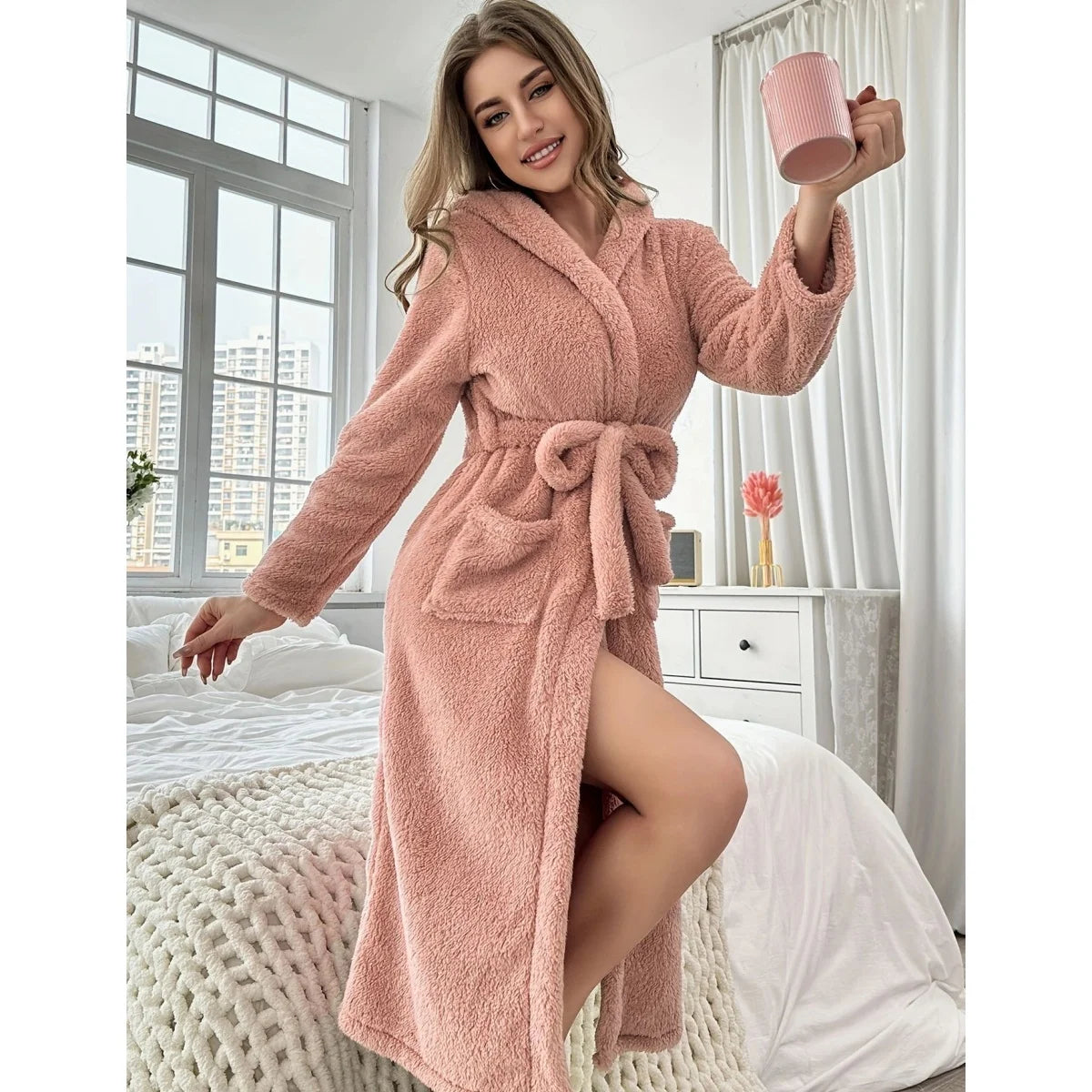 Women’s Comfortable Hooded Nightgown