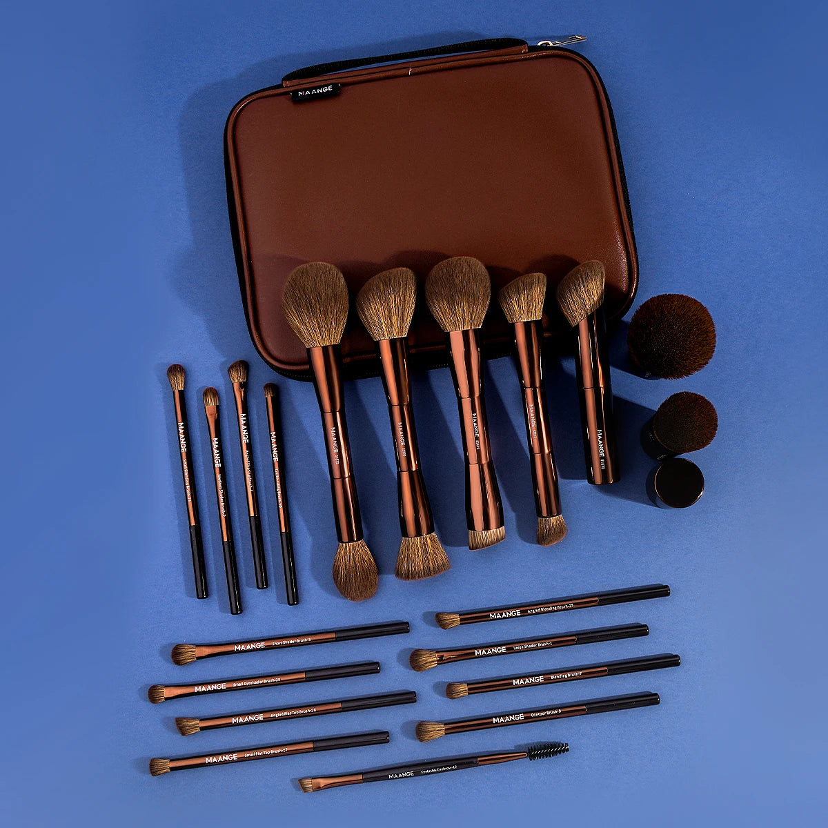 MAANGE 20-Piece Pro Makeup Brush Set with Bag