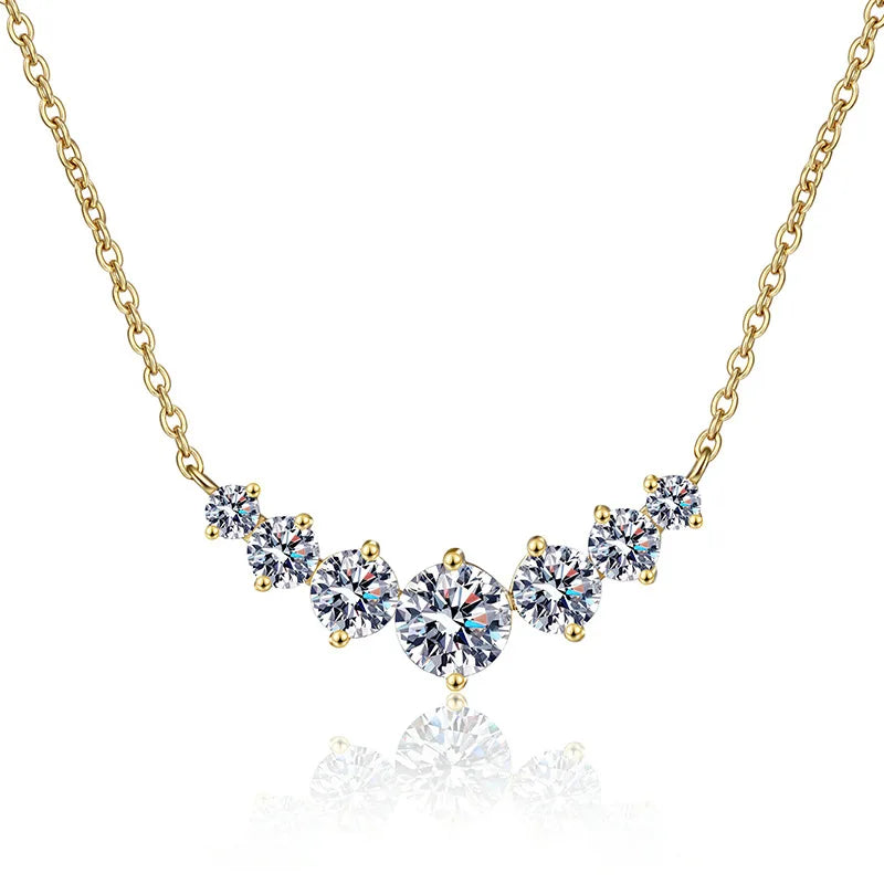 **2.8ct Moissanite 925 Sterling Silver Necklace**