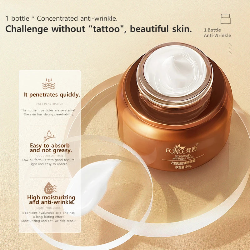 FONCE Hexapeptide Skincare Set – 5-Piece Facial Care Kit