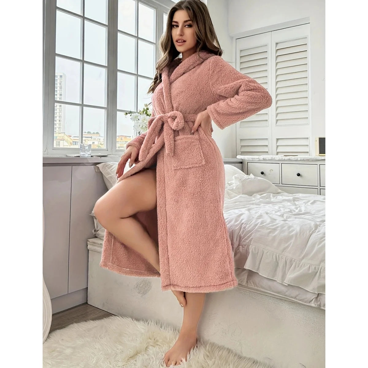 Women’s Comfortable Hooded Nightgown