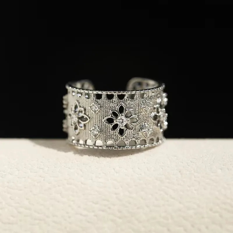 Elegant Flower Lace Ring