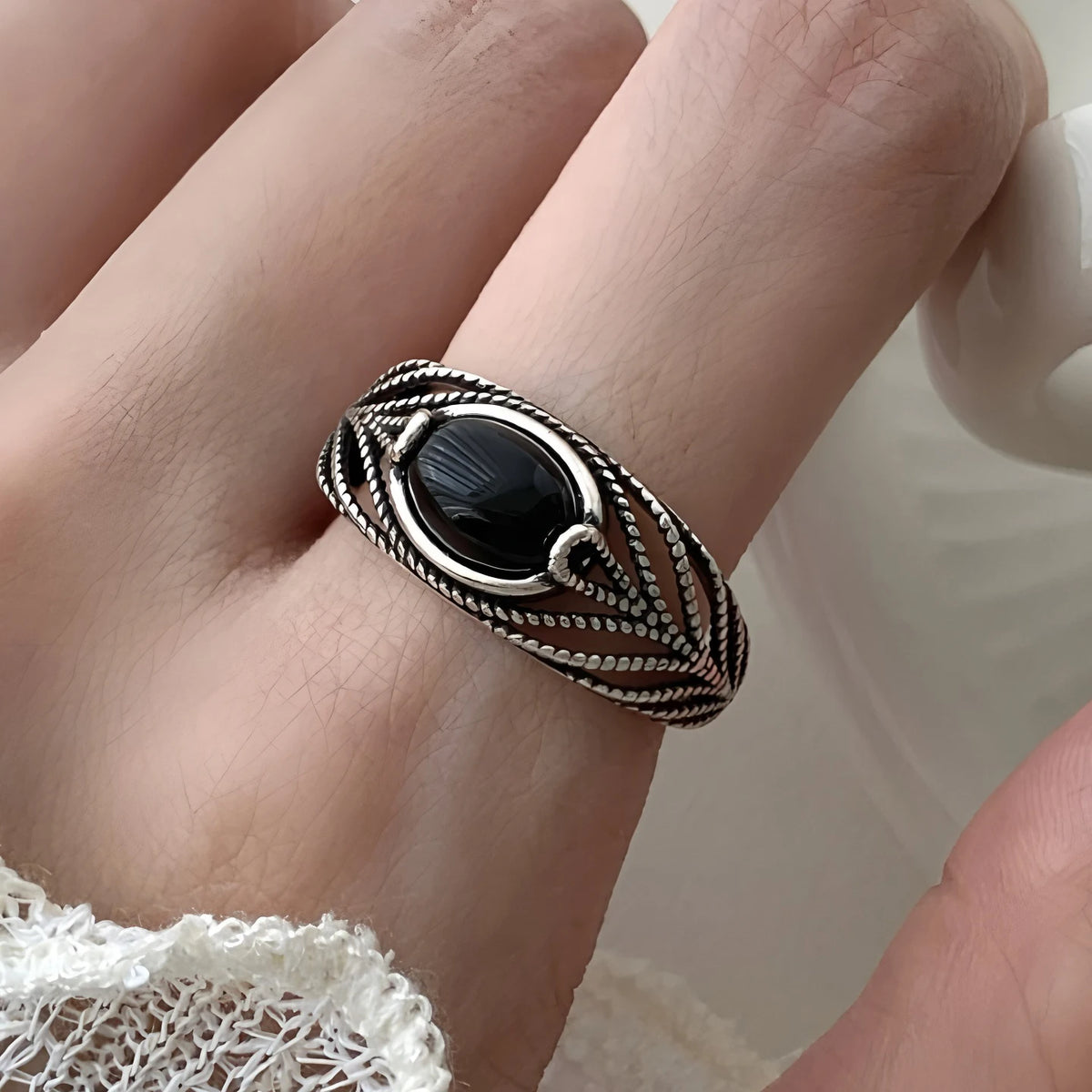 Elegant Flower Lace Ring
