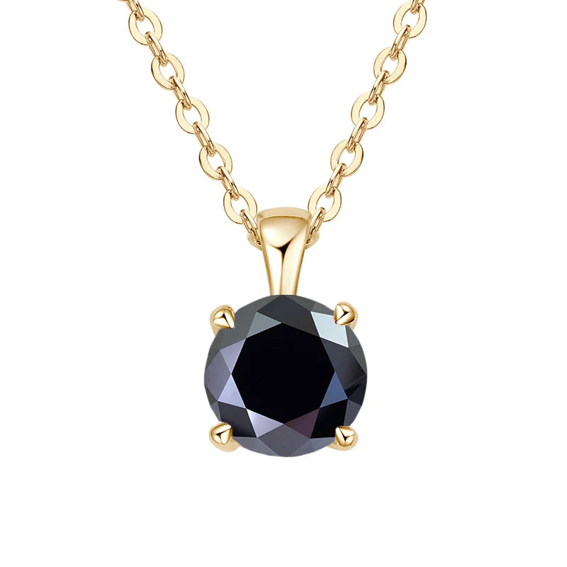 1ct Moissanite Pendant Necklace in 925 Sterling Silver