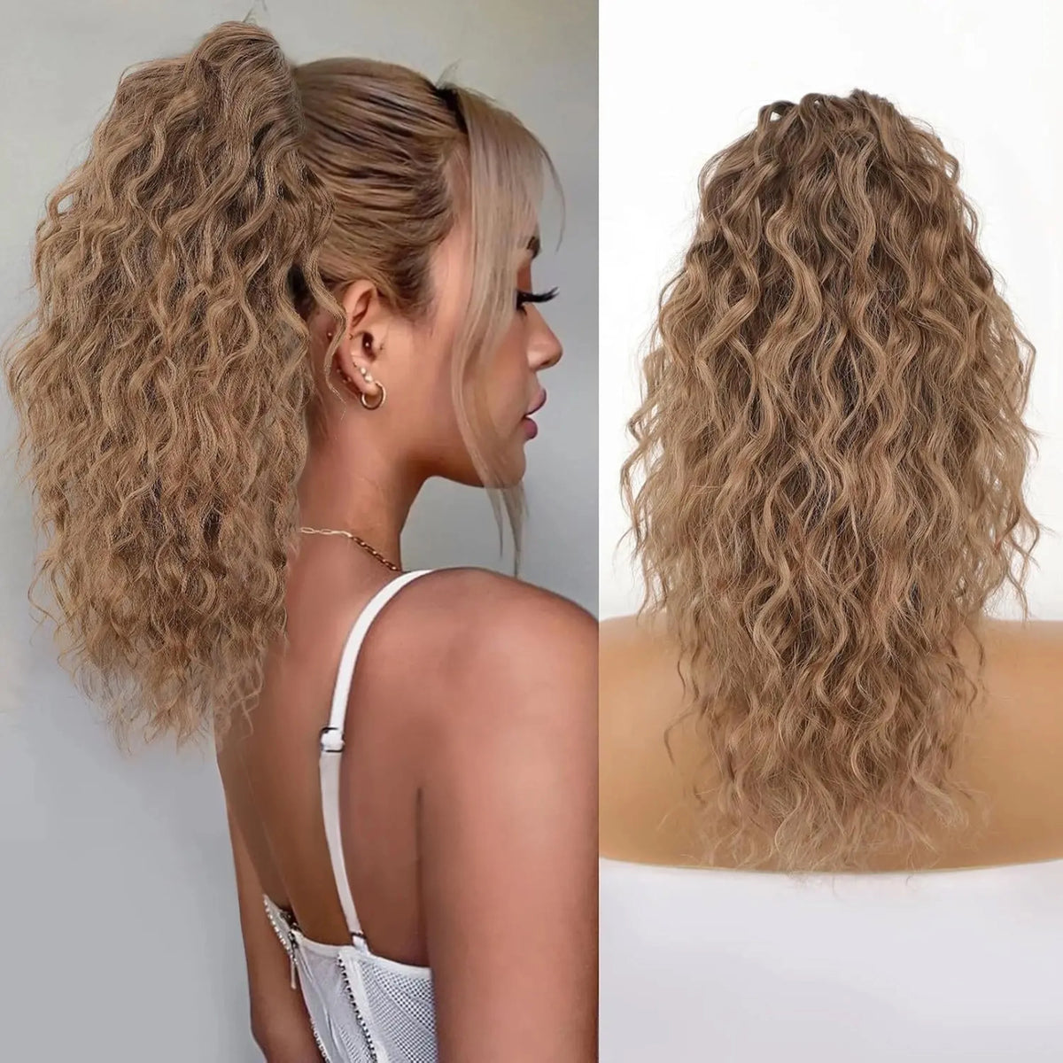 **Long Wavy Clip-In Ponytail Extension**