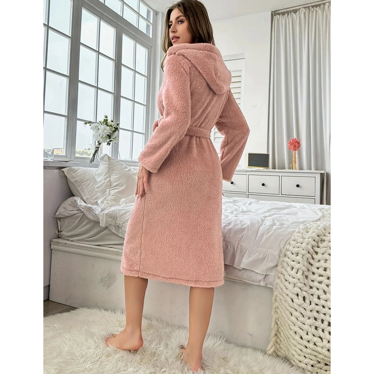 Women’s Comfortable Hooded Nightgown