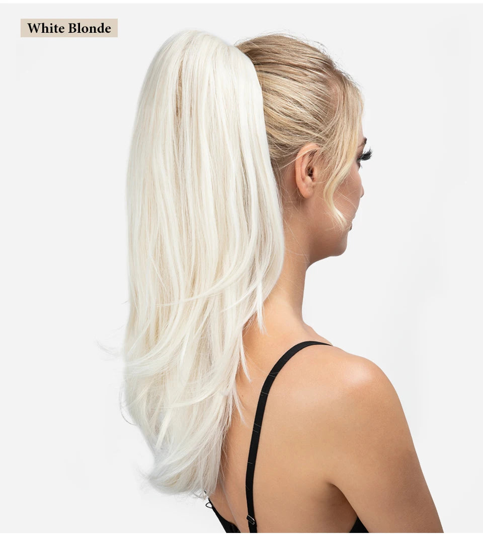 SARLA Long Silky Claw Clip Ponytail Extension