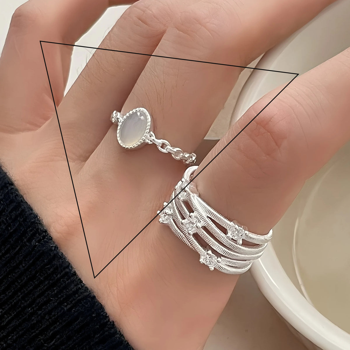 Elegant Flower Lace Ring
