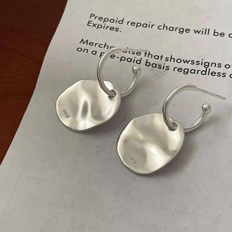 **VENTFILLE 925 Sterling Silver Chunky Hoop Earrings**