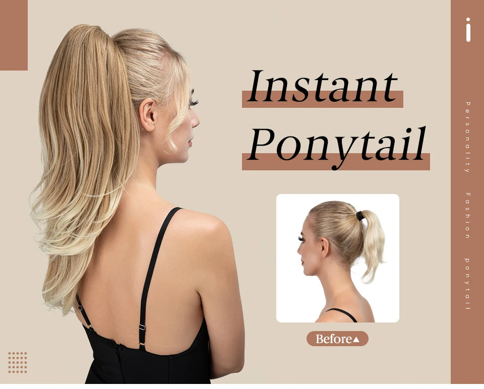 SARLA Long Silky Claw Clip Ponytail Extension