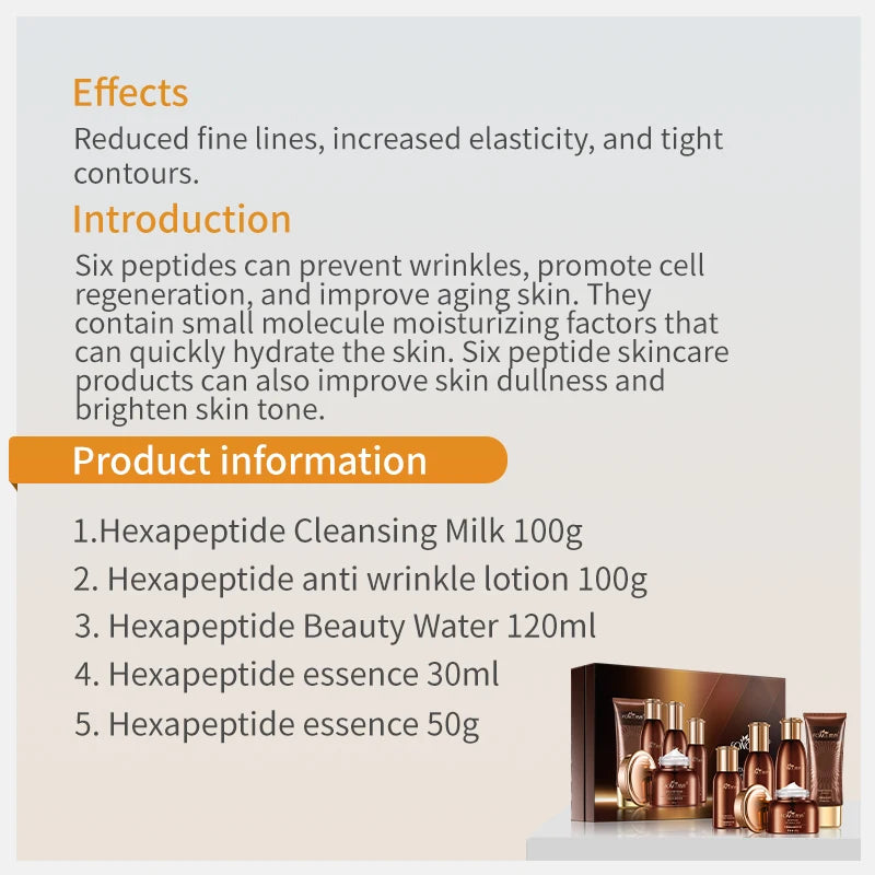 FONCE Hexapeptide Skincare Set – 5-Piece Facial Care Kit