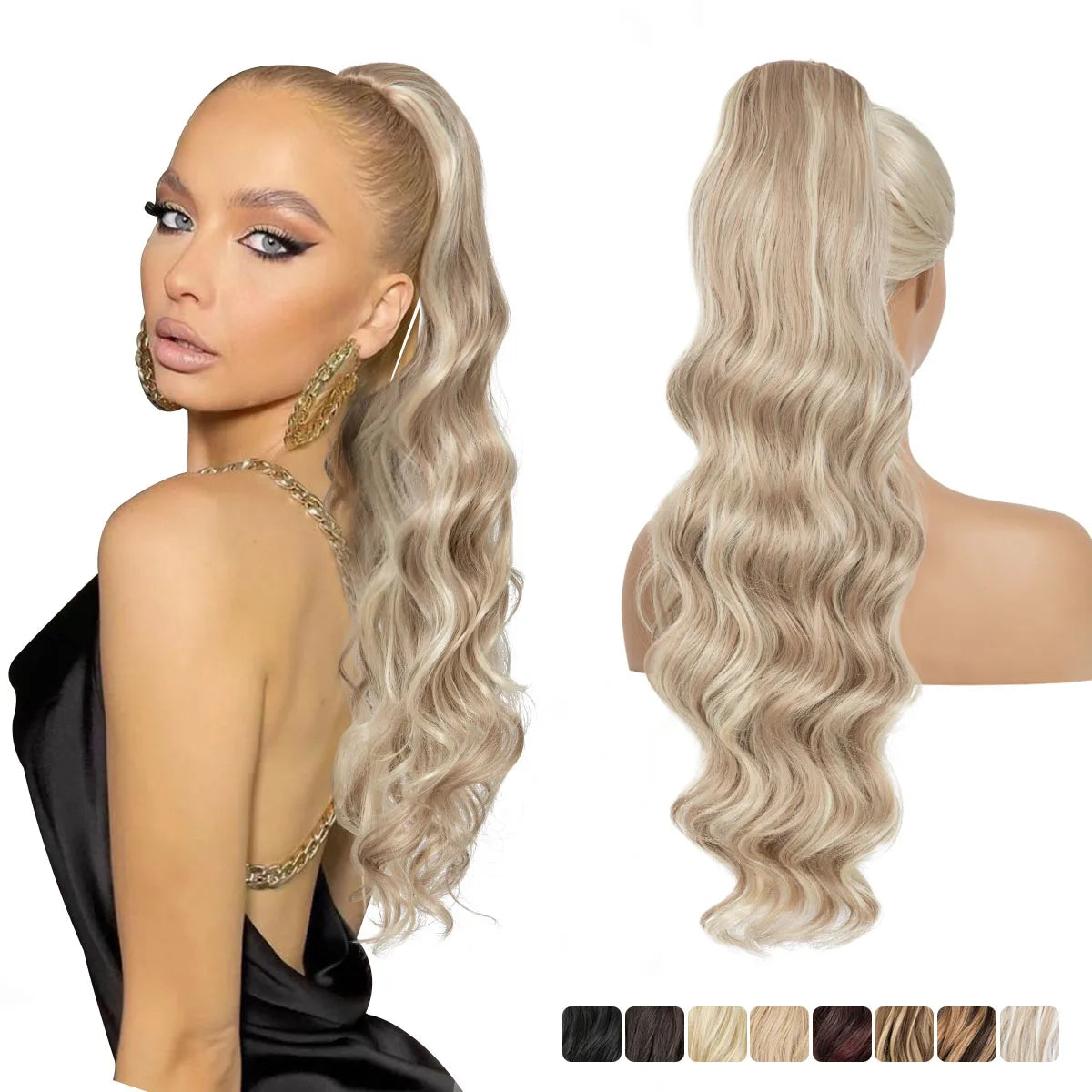 **26" Natural Wave Drawstring Ponytail Extension**