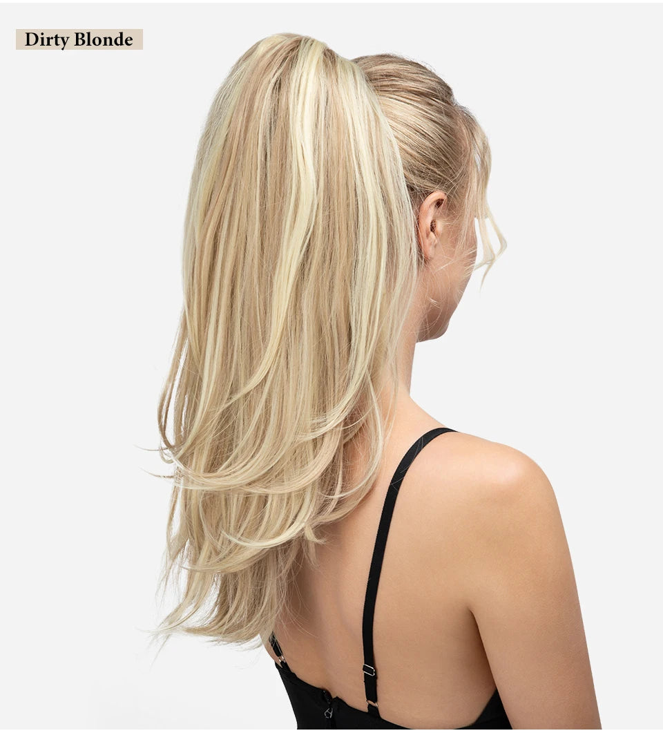 SARLA Long Silky Claw Clip Ponytail Extension