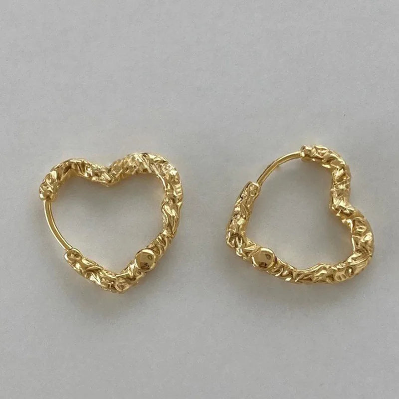 **VENTFILLE 925 Sterling Silver Chunky Hoop Earrings**