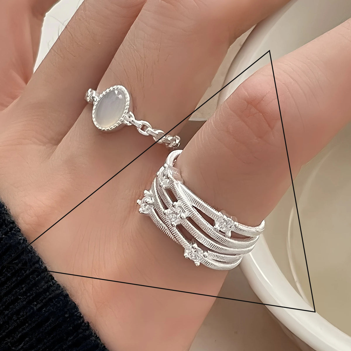 Elegant Flower Lace Ring