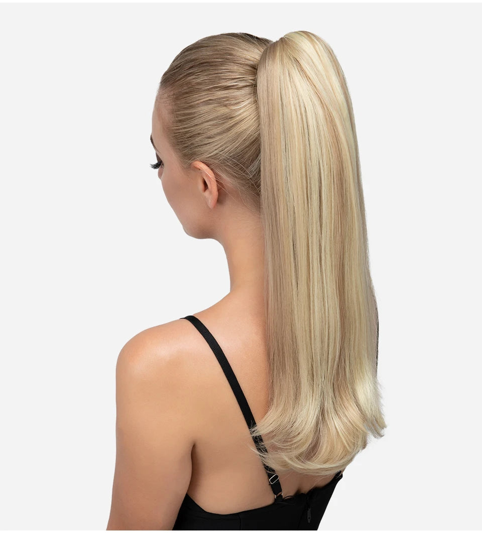 SARLA Long Silky Claw Clip Ponytail Extension