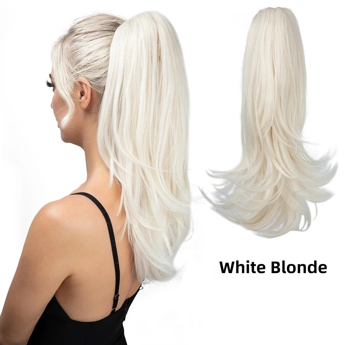 SARLA Long Silky Claw Clip Ponytail Extension