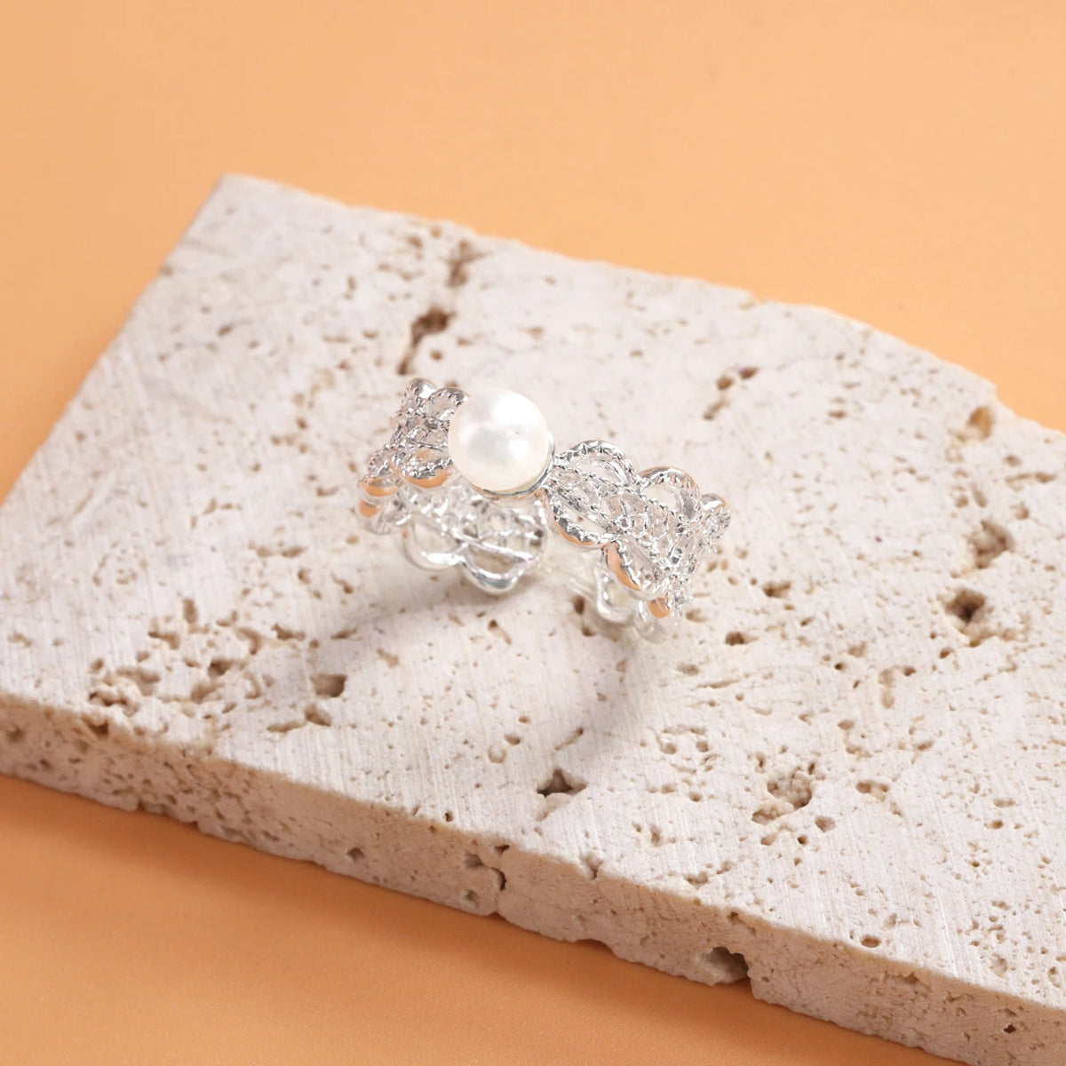 Elegant Flower Lace Ring