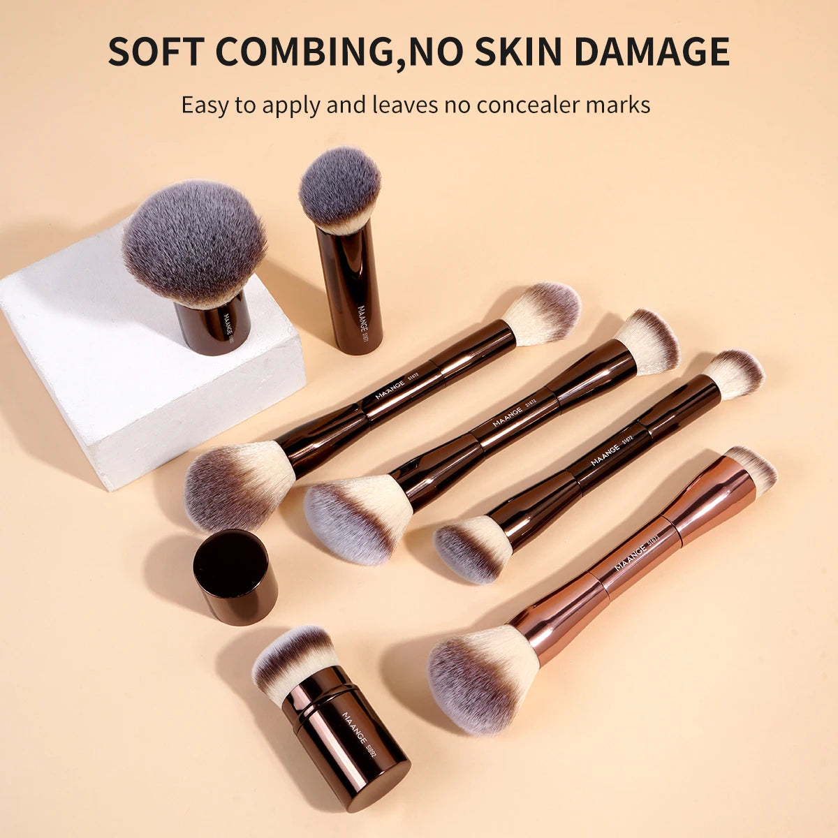 MAANGE 20-Piece Pro Makeup Brush Set with Bag