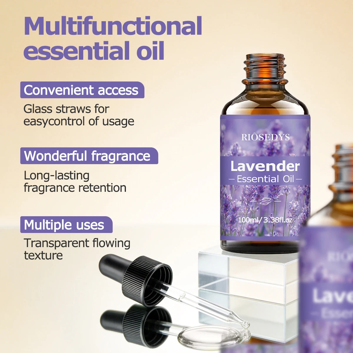 100ml LAVENDER ESSENTIAL OIL Suitable for massage and skincare