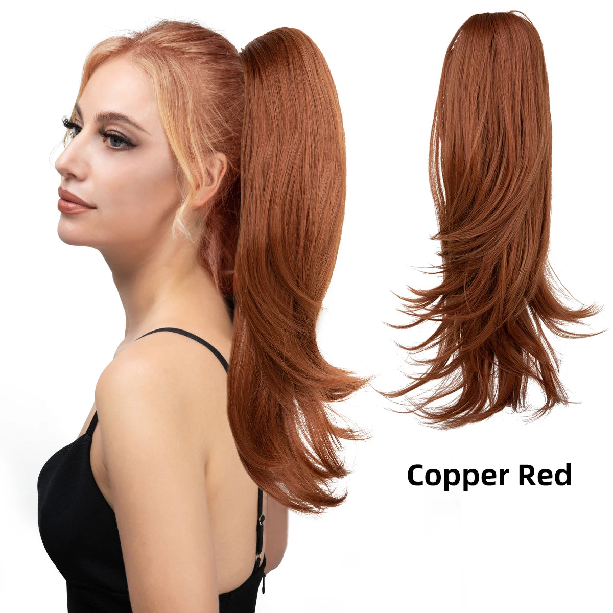 SARLA Long Silky Claw Clip Ponytail Extension