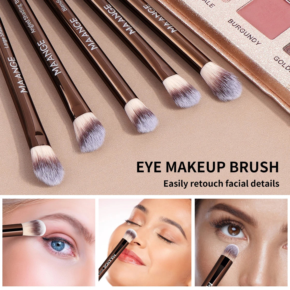 MAANGE 20-Piece Pro Makeup Brush Set with Bag