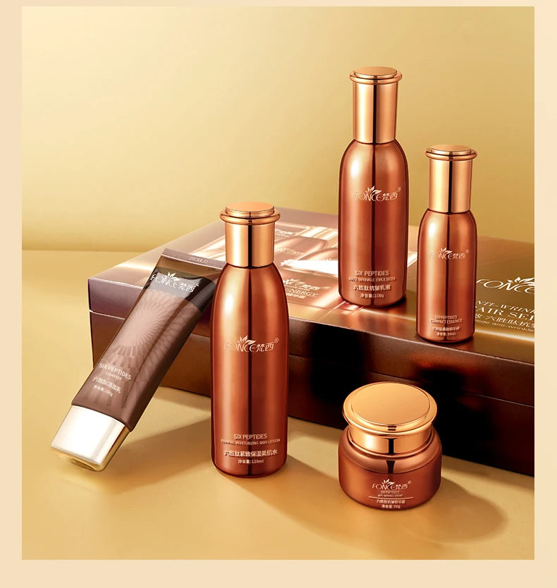 FONCE Hexapeptide Skincare Set – 5-Piece Facial Care Kit