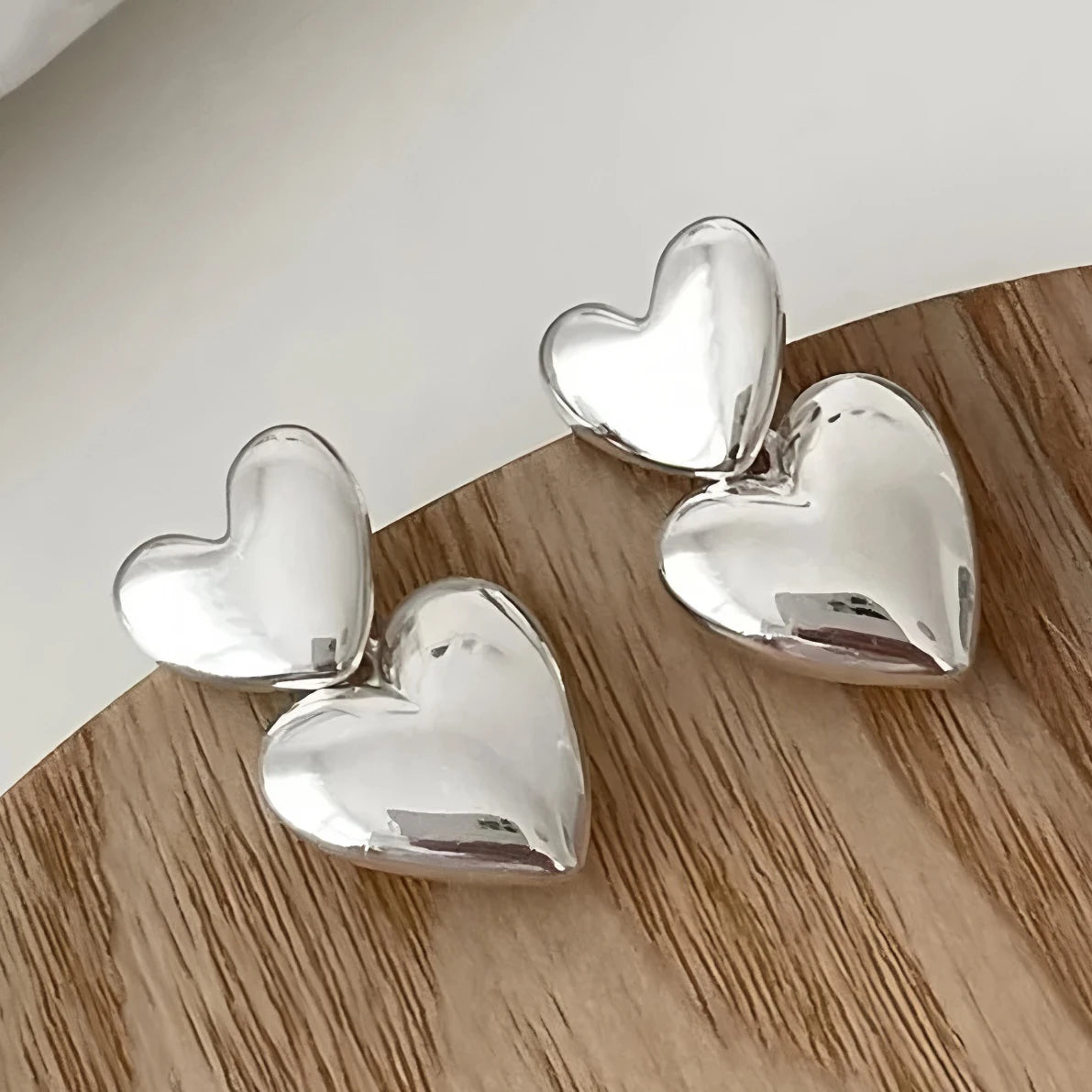 **VENTFILLE 925 Sterling Silver Chunky Hoop Earrings**