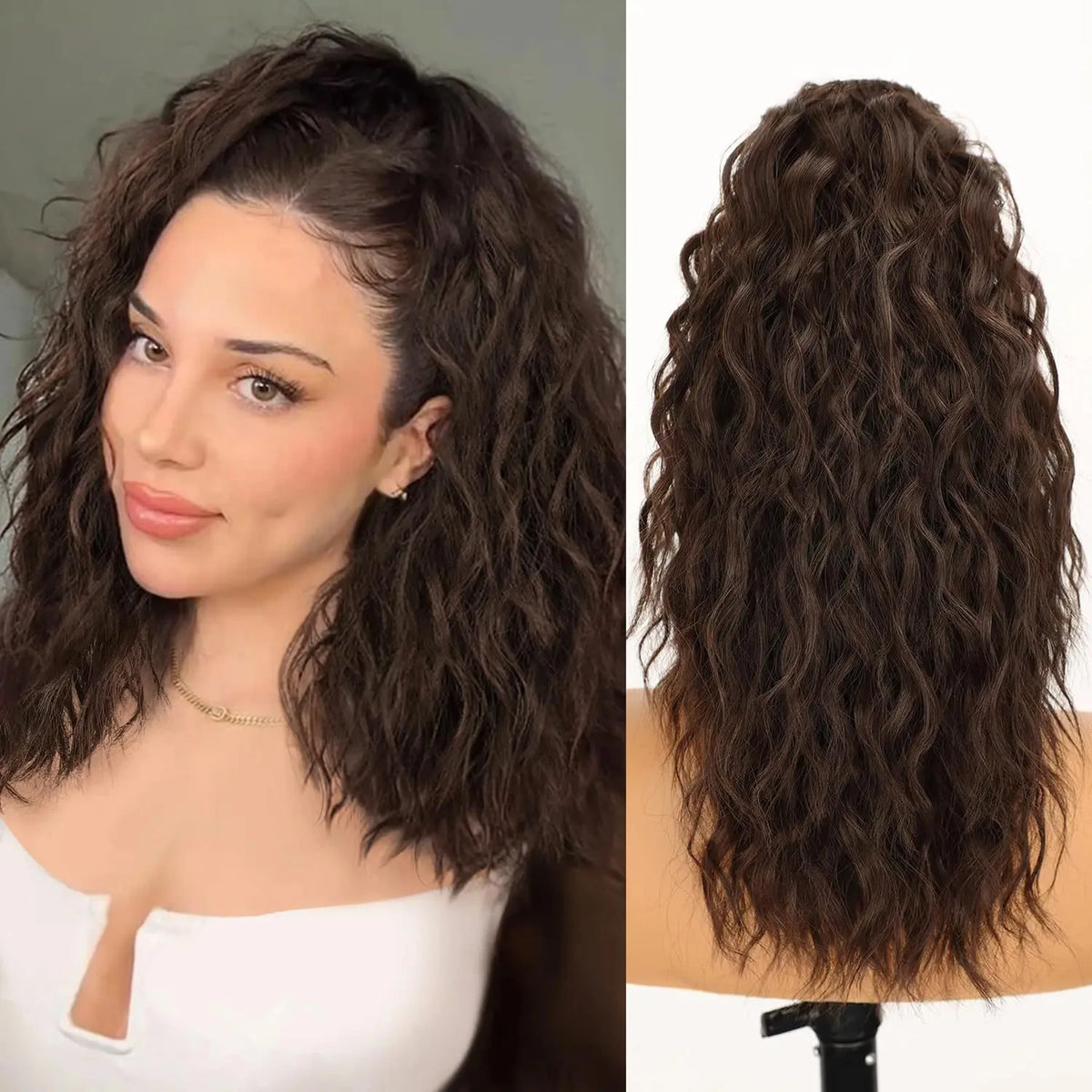 **Long Wavy Clip-In Ponytail Extension**