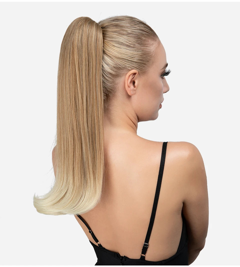 SARLA Long Silky Claw Clip Ponytail Extension