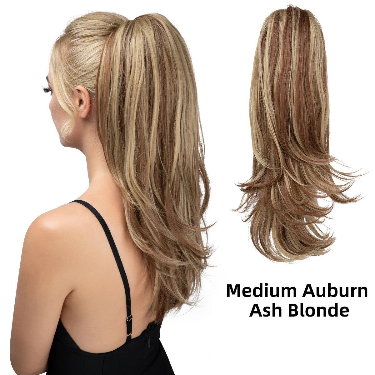 SARLA Long Silky Claw Clip Ponytail Extension