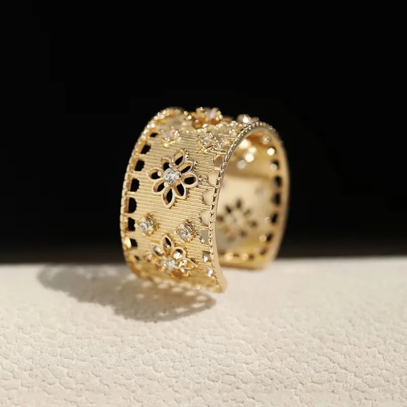 Elegant Flower Lace Ring