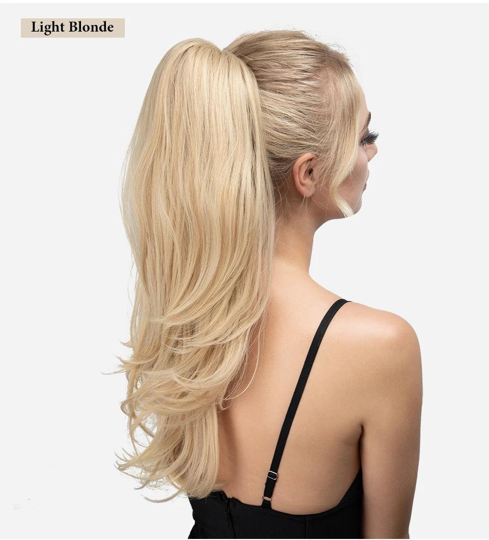 SARLA Long Silky Claw Clip Ponytail Extension