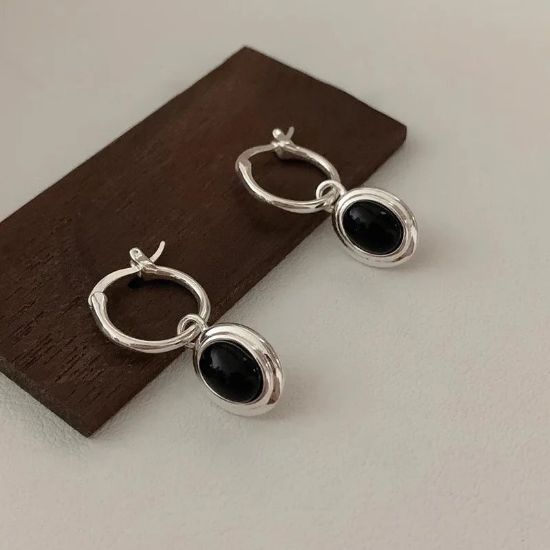 **VENTFILLE 925 Sterling Silver Chunky Hoop Earrings**