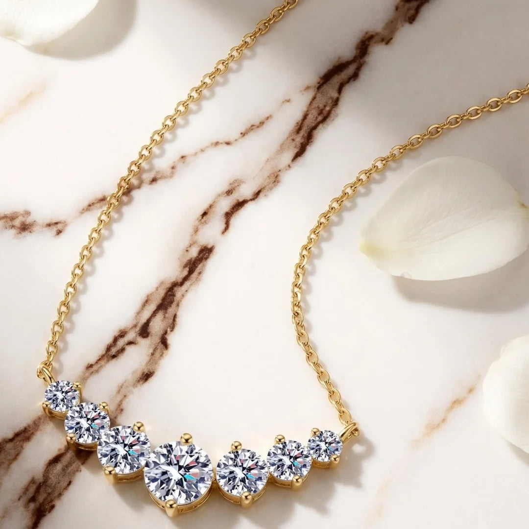 **2.8ct Moissanite 925 Sterling Silver Necklace**